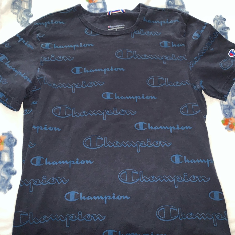 Mens Short Sleeve Champion Print M T-Shirt